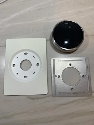 Google Nest 02A Negro/Plateado 2da Generación Termostato de Aprendizaje Programable (SIN PROBAR) Foto 1 de 4