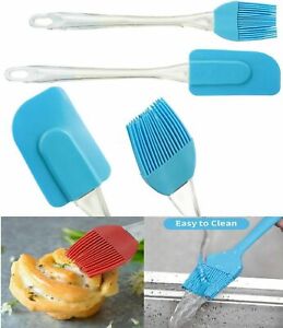 2 xSilicone Spatula Cooking Baking Scraper Cake Cream Butter Mixing Batter Tools