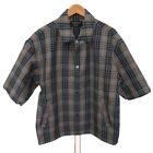 United Tokyo Check Shirt veste manches courtes gris 1 env. S-M Taille 0119 Ibo46