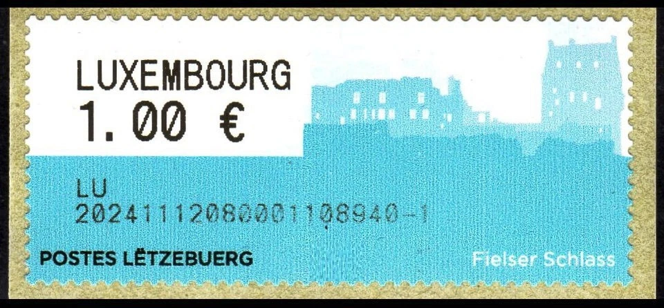 Sellos de cajero automático de Luxemburgo / Michel 10 / 1,00 MNH / Frama Foto 1 de 1