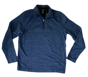 Van Heusen Men’s LT Blue 1/4 Zip Pullover Sweater Big & Tall – Polyester - Picture 1 of 4