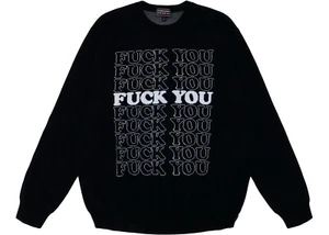 Supreme x Hysteric Glamour F**k You Sweater FW17 Deadstock Hype 100% Authentic - Picture 1 of 3