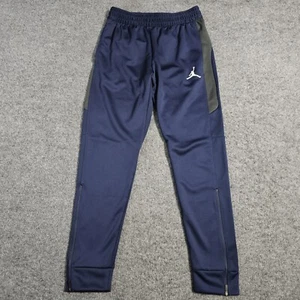 Jordan Jumpman Jogger Pant Mens Medium Navy Gray Dri Fit Sweatpant Pockets - Picture 1 of 12