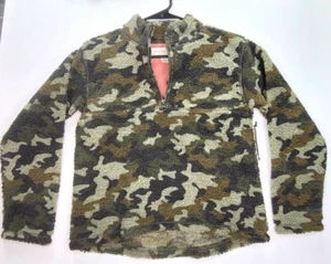 Youth NWT " "Treasure & bond" camouflage Camo fleece pullover jacket Large 10/12 - Picture 1 of 6