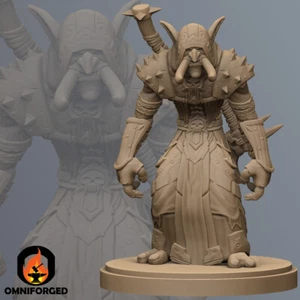 Troll Death Knight Warcraft Miniature 3D Printed Figure - Picture 1 of 1