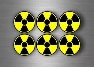 6X Aufkleber Sticker Motorrad Auto Biker Helm Biohazard Zombie Atom - Bild 1 von 1