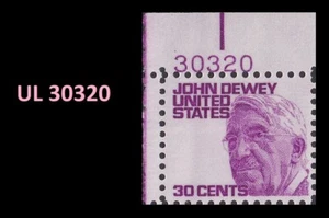 US 1291 John Dewey 30c plate single UL 30320 MNH 1968 - Picture 1 of 1