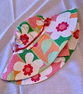Gymboree Spring Fun Beaded Floral Hibiscus Sun Hat Sz S/M NWT - Picture 1 of 2