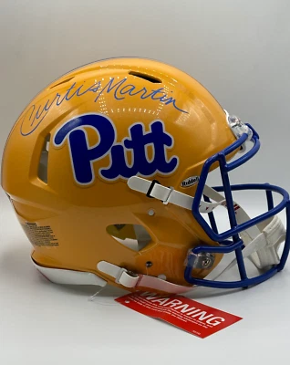 Curtis Martin Autographed Full Size Pittsburgh Panthers Authentic Helmet (PSA) - Image 1 of 3