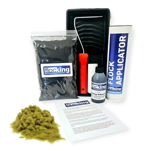 Kit Flocado - Verde Oliva con Rodillo de Espuma y Juego de Bandeja - Imagen 1 de 3