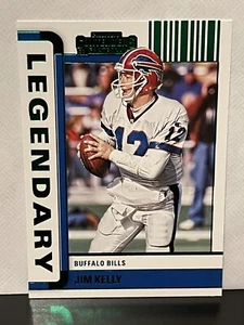 Tarjeta de fútbol americano Panini Contenders 2022 #LGD-JKE Jim Kelly legendaria esmeralda - Imagen 1 de 2