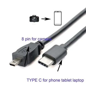 USB-C OTG CABLE FOR For Sony Camera Alpha DSLR-A100 K DSLR A100 Kit A300 - Picture 1 of 11