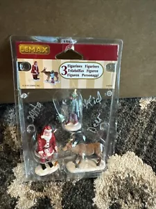 Lemax Zubehör - Weihnachtsmann & Kind füttern Rentiere - Bild 1 von 5