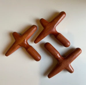 Wooden Massage Stick Reflexology Traditional Thai Tool Hand Head Foot x3 - Picture 1 of 4