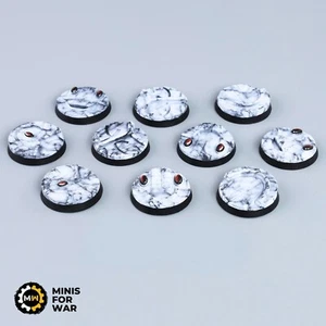 Marmor - Battle Ready 3D Bases - 10x 32mm [BEMALT] - Bild 1 von 4