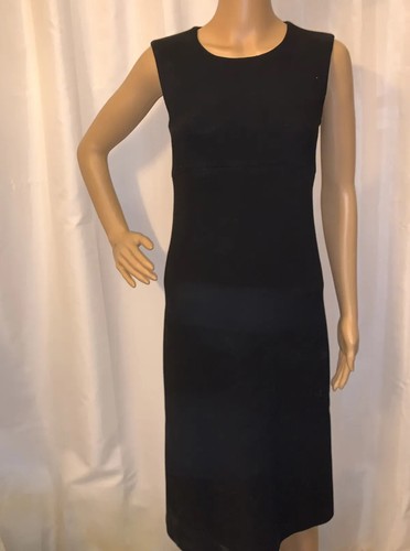 abito GUAINA nero vergine originale PRADA taglia 40 misto lana senza maniche