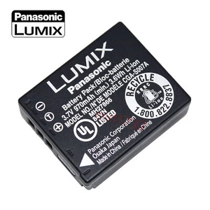 Original Panasonic CGA-S007E Battery For LUMIX DMC-TZ4 TZ5 TZ3 TZ11 TZ15 TZ50 - Picture 1 of 5