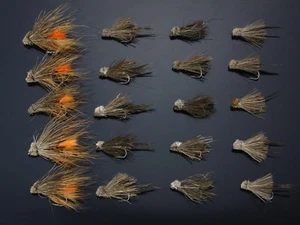 40 Stck. Muddler Mini Fliegen Streamer und Haarflügel Forelle Fliege Angeln Köder - Bild 1 von 11