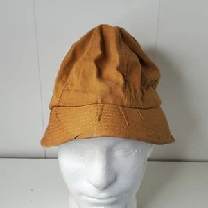 VTG Youth Duck Brown Canvas Youth Small Bucket Hat Cap USA Plain Rain Chore - Picture 1 of 6