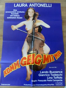 Kinoplakat KOMM GEIG MIT MIR Laura Antonelli Das nackte Cello Erotik - Picture 1 of 1