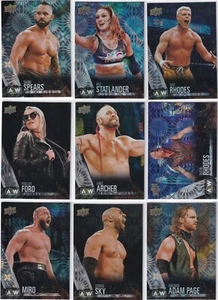 2021 Upper Deck AEW Rainbow Pyro Complete Set 1-100 - Picture 1 of 12