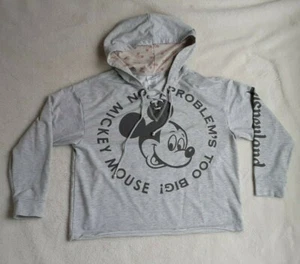 Womens Mickey Mouse Sweatshirt Pullover Disney Parks “No Problems Too Big” SZ L - Picture 1 of 7