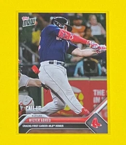 2023 MLB Topps Now Wilyer Abreu CALL-UP Boston Red Sox #757 SP 🔥 - Picture 1 of 2