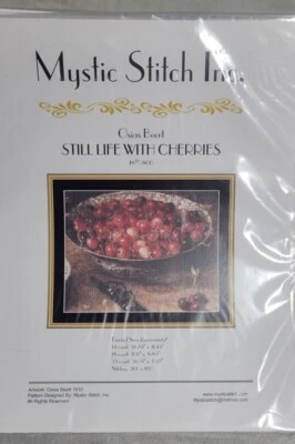 Naturaleza muerta con cerezas - patrón de punto de cruz de punto místico - NUEVO 18-800 Foto 1 de 3