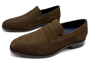 Johnston & Murphy XC4 Flex Suede Penny Loafer Sheepskin Mens Shoe Size 8.5 - Picture 1 of 6