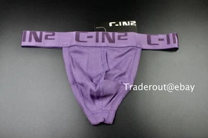 C-IN2 men navy purple core cotton classic Thong G-string underwear size S M L XL - Picture 1 of 8