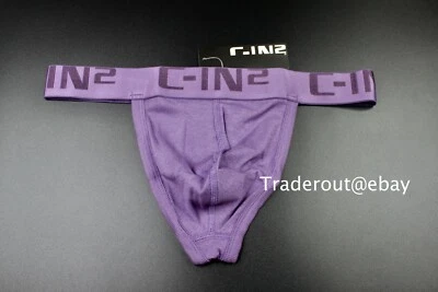 C-IN2 men navy purple core cotton classic Thong G-string underwear size S M L XL - Image 1 of 4