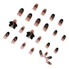  24 Pcs Abs Butterfly Nail Chips Women's Coffin Press on Nails Halloween Fake