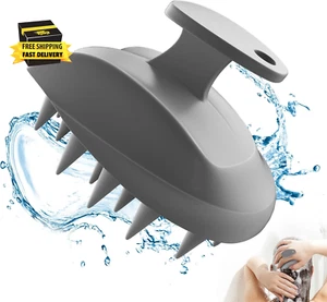 Silicone Scalp Massager Shampoo Brush, Ergonomic Head Scalp Scrubber for Dandruf - Picture 1 of 7