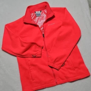 Columbia Girls Fleece Size XL  Youth Pink Long Sleeve Full Zip Jacket - Picture 1 of 4