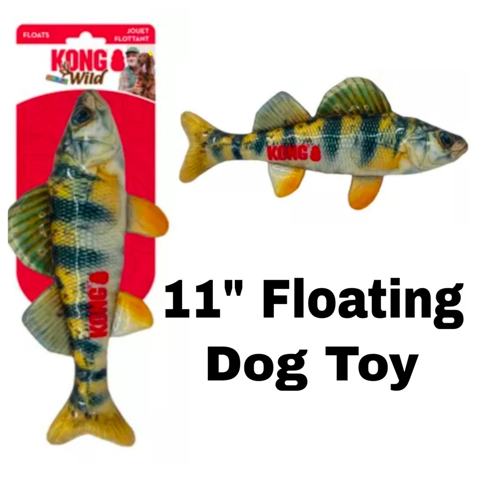 KONG Shieldz Wildz Perch 11" Medium Triple Sealed Floating Retrieving Dog Toy - Image 1 of 3