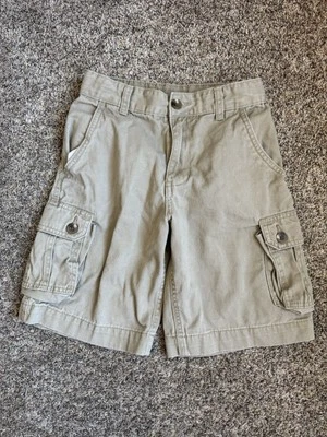 Pantalones Cortos Glory Desteñidos Niños Talla 10 Pantalones Cortos Carga Caqui Algodón Cintura Ajustable Foto 1 de 4