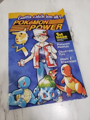READ Pokemon Power Magazine 1st Issue Nintendo Power 1998 DAMAGED - Image 1 of 4