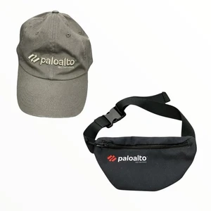 Palo Alto Networks Strapback Trucker Dad Hat & Fanny Pack Hip Bag Promo/Employee - Picture 1 of 15