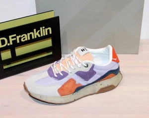 % RESTPAARE SONDERVERKAUF % D.FRANKLIN Leder Nylon Sneaker Bunt - Neu ! Gr. 37 - Bild 1 von 10