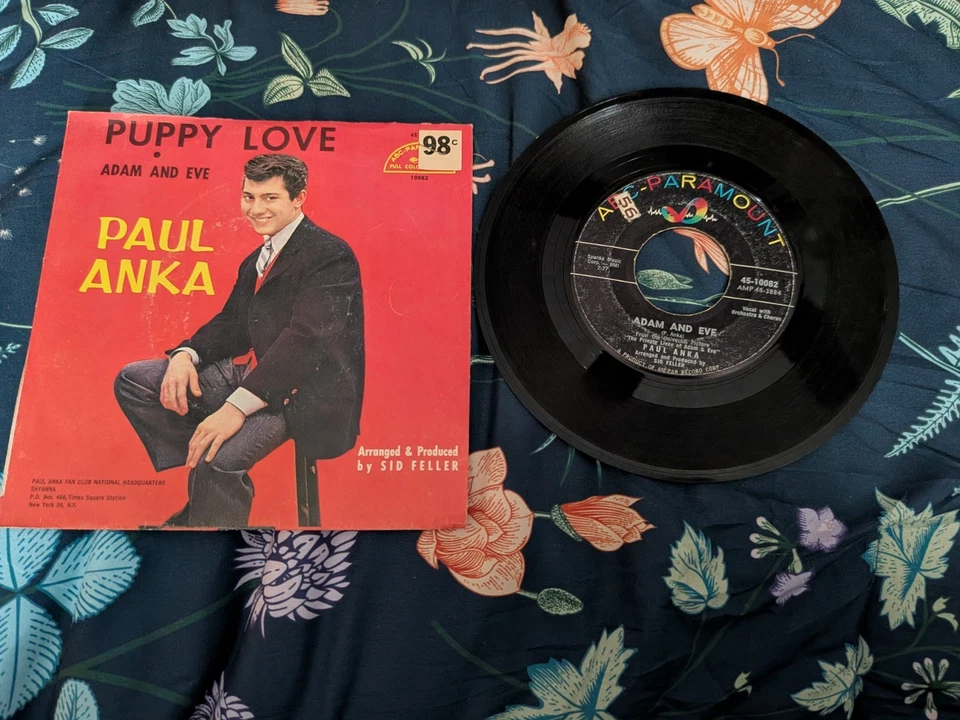 Paul Anka   PUPPY LOVE   (ROCK N ROLL 45/PS - Image 1 of 1