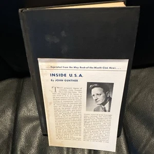 1947 Inside USA von John Gunther Vintage HB Buch Harper and Brothers - Bild 1 von 16