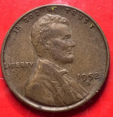 1952-S Lincoln Wheat Cent Penny GEM BU BN From an Original Bank Roll - Image 1 of 4