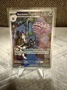 Pokémon TCG Team Rocket's Weezing 199/182 Destined Rivals Illustration Rare Holo - Picture 1 of 2
