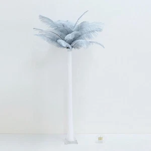 12 pcs 13-15" long Dusty Blue Genuine Ostrich FEATHERS Wedding Party - Picture 1 of 8