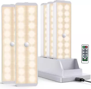 LED Closet Light with Charging Station, 5 Pcs Dimmer Rechargeable Motion Sensor - Picture 1 of 6