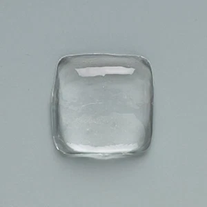 4 Clear 20x20mm SQUARE Glass Picture Cab Pebbles that Magnifies Images * - Picture 1 of 1