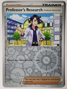 Tarjeta Pokémon Evoluciones Prismáticas REVERSE HOLO Professor's Research 125/131 NM/M - Imagen 1 de 2