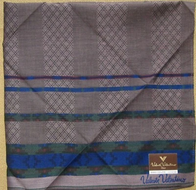VALENTE VALENTÍN *Pañuelo a Rayas Gris 47cm/TAKAOKN*77 Foto 1 de 4