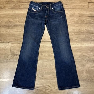 Diesel Ronhar Damenjeans 39 x 31 blau dunkle Waschung Stretch Bootcut Slim Preppy - Bild 1 von 5