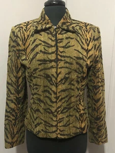 Vintage 80s, 90s Giancarlo Ferrari Women's Size 8 Patterned Jacket Coat - Picture 1 of 5